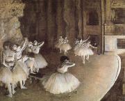 Edgar Degas Rehearal of a Baller on Stage oil painting artist
